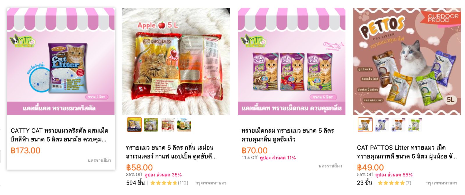 ทรายแมว 5 ลิตร ส่งฟรี ซื้อที่ไหนคุ้มสุด? เทียบราคาให้ดูชัดๆ รูปที่ 4